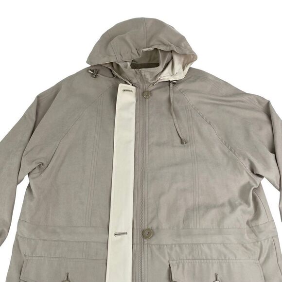 Womens London Fog Parka Hooded Coat Full Zip Size M - Picture 2 of 6